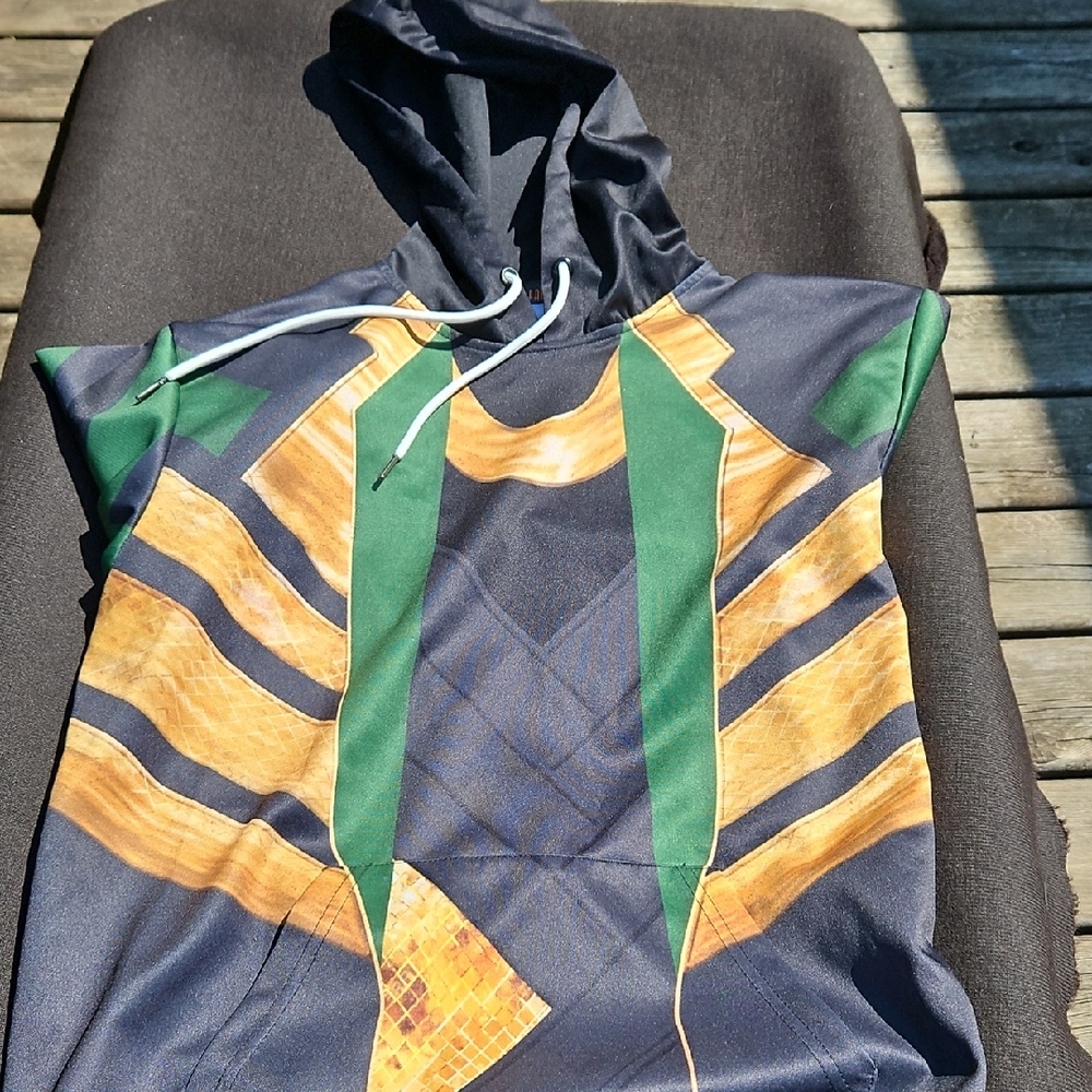 Fando Maniax Green and Gold Hoodie‎